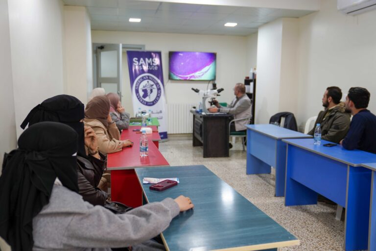 SAMS Organizes Practical Pathology Workshop in Homs as Part of January 2026 Medical Mission