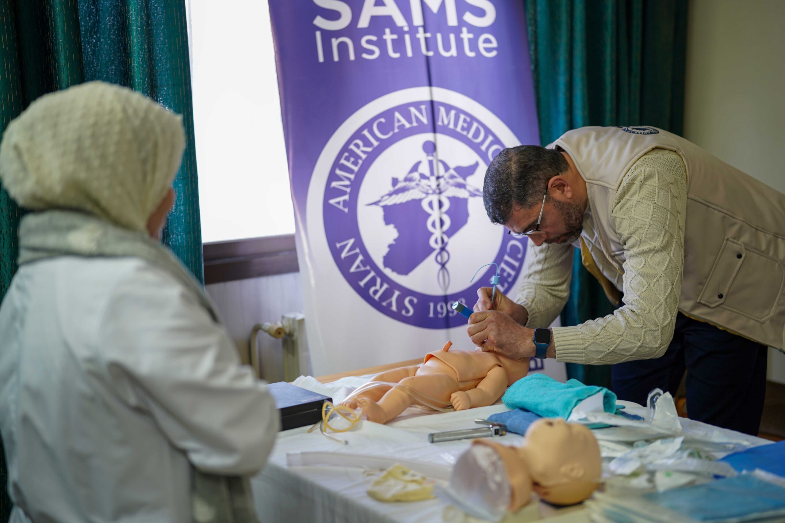 SAMS Conducts Specialized Neonatal Resuscitation Training in Hama and Homs as Part of the January 2026 Mission